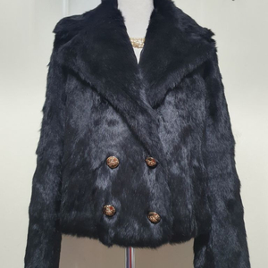 N)sisley 시슬리 모피 코트.토끼털 코트.빅카라.