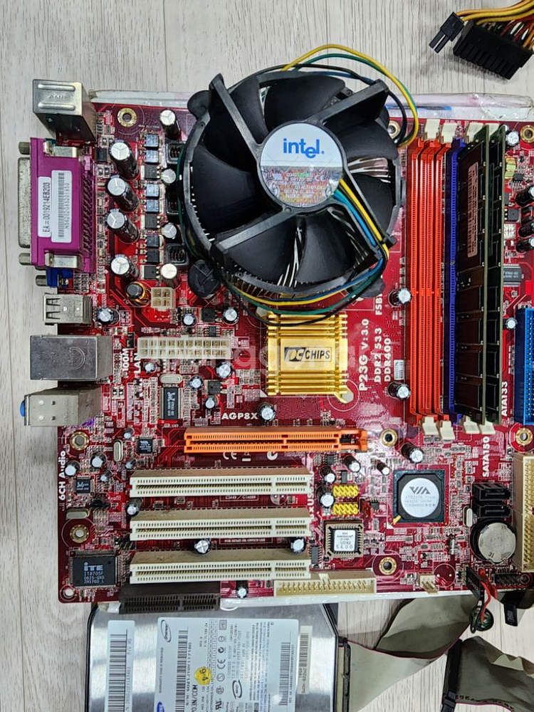 인텔 펜티엄D 2.8Ghz 775타입 CPU/보드--1