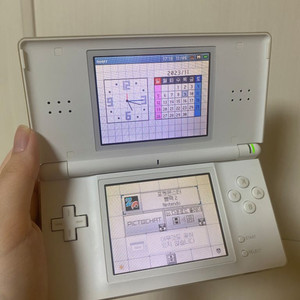 닌텐도 ds lite 화이트 + 칩 포함