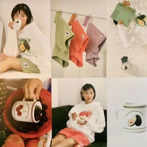 김씨네과일 체리 (후드티, 반바지) 셋트 L