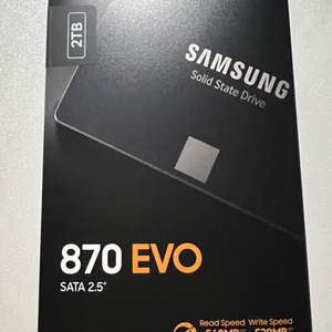 정품 미개봉 SSD EVO 870 2T 판매합니다