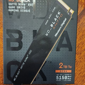 미개봉)WD_black SN770 NVMe ssd 2T