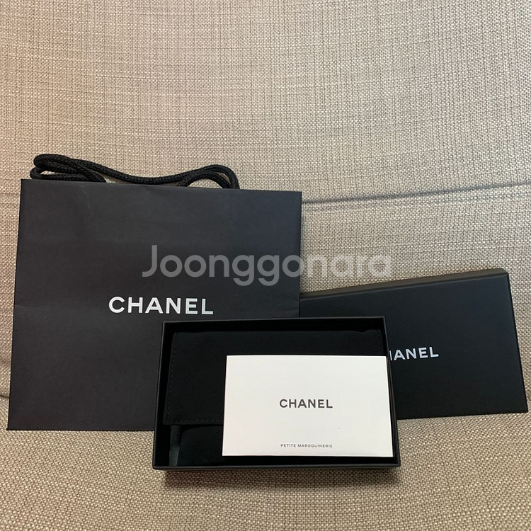 샤넬 보이 지퍼 카드지갑 은장(새상품)--4