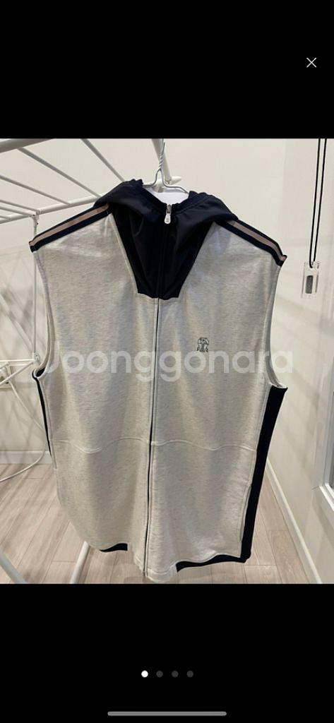 브루넬로 쿠치넬리 후드조끼집업 XL 거의 쌔거--0