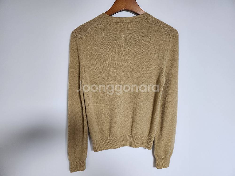 [S] 꼼데가르송 베이지 블랙와펜 여성 가디건 AZ-N--5
