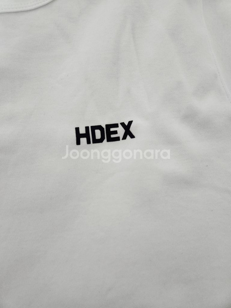 HDEX 메인 스몰 로고 머슬핏 반팔티 M사이즈--3