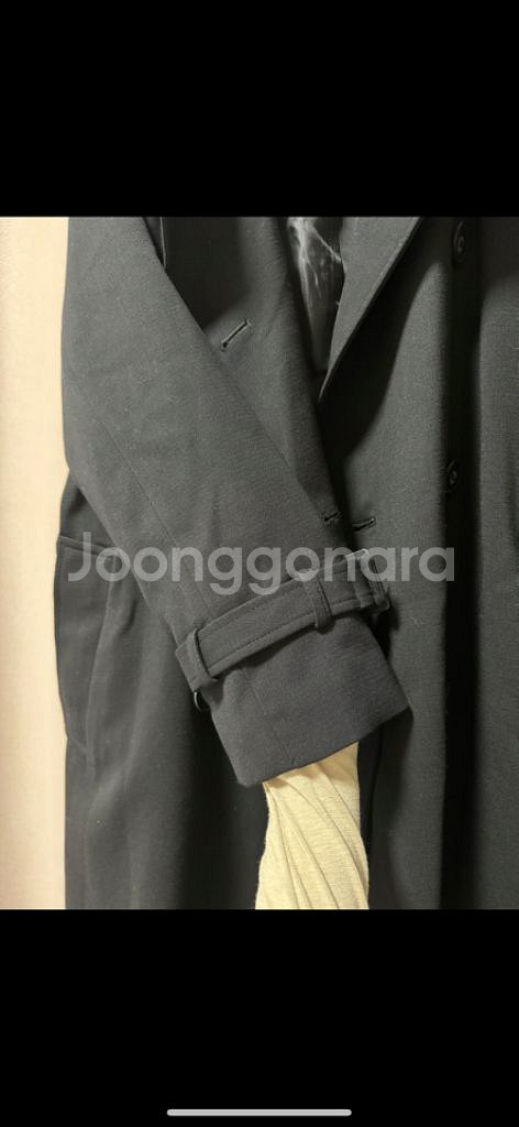 미쏘 misso 검정 트렌치코트--2