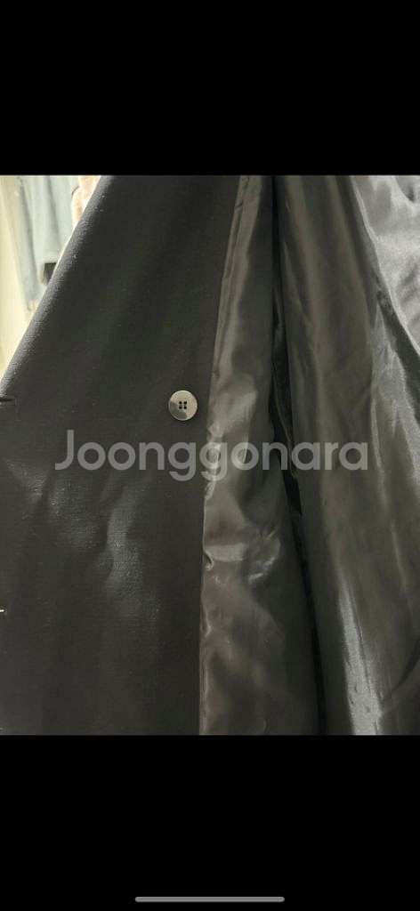 미쏘 misso 검정 트렌치코트--1