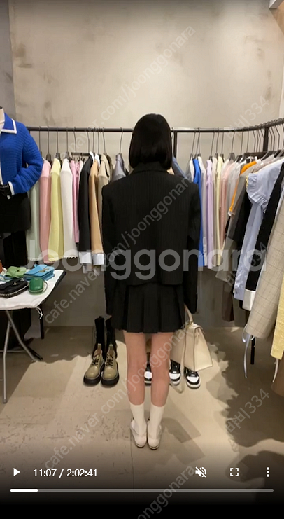 헬더 투피스 스트라이프 자켓 셋업--2