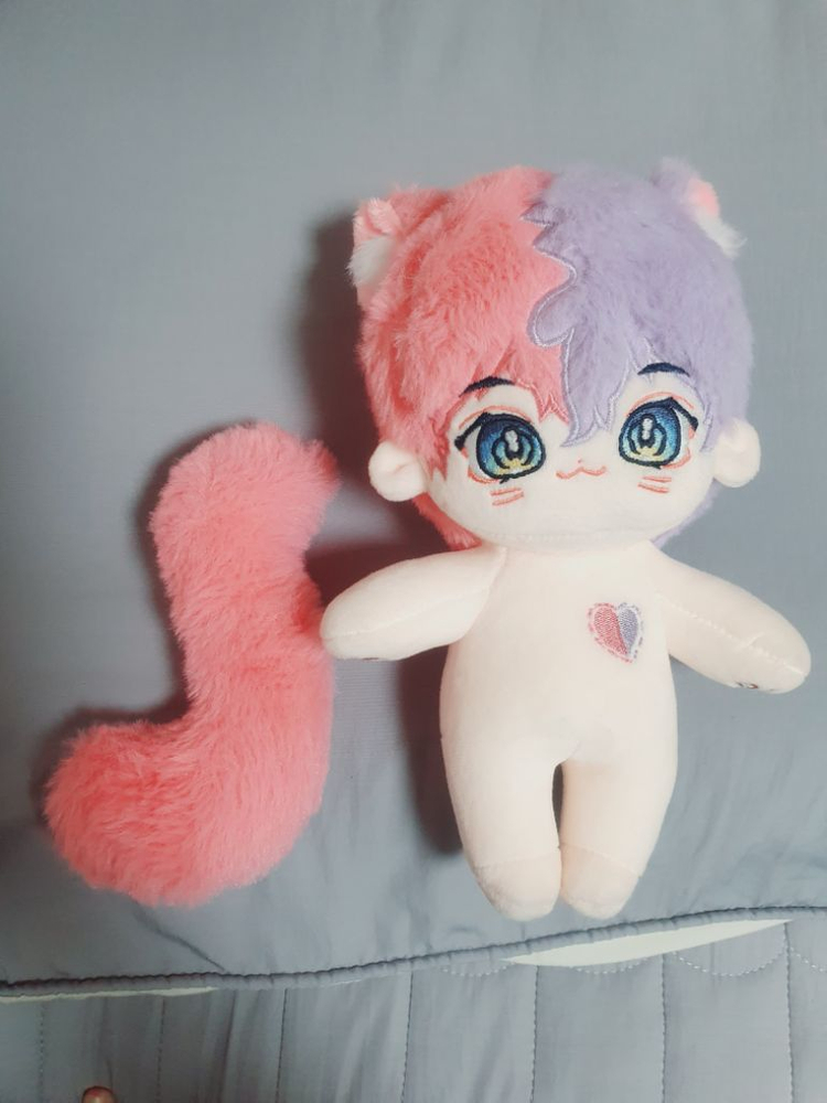 무속성 인형 20cm 꼬리 탈부착 가능--1