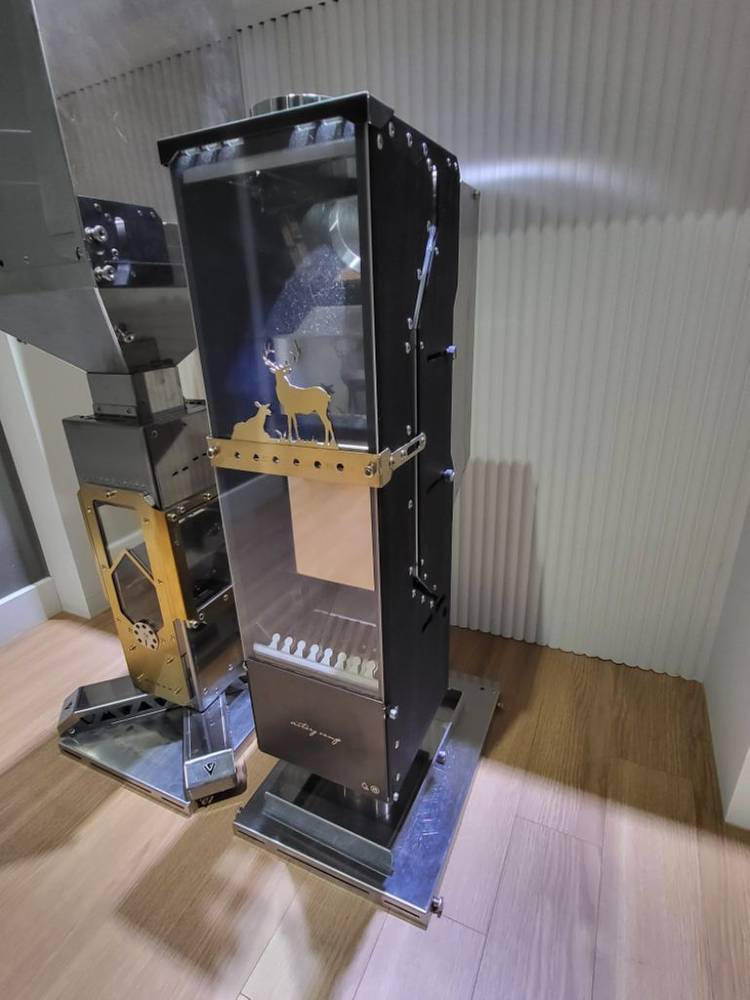 [미사용]빅토리캠프 모노클래식 캠핑 펠릿난로(전용가방--3