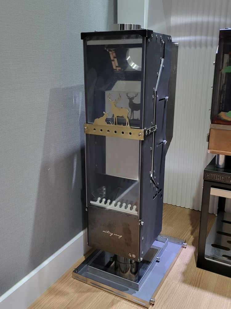 [미사용]빅토리캠프 모노클래식 캠핑 펠릿난로(전용가방--4