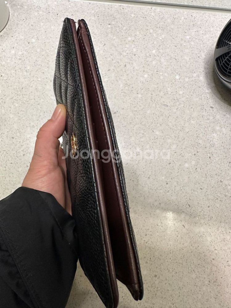 Chanel(샤넬) A31509 블랙 캐비어 금장 클래--6