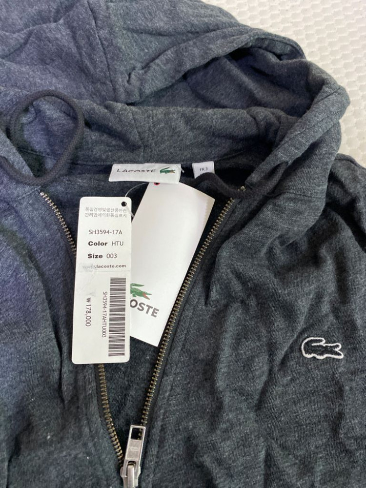 라코스테 후드집업 다크그레이--2