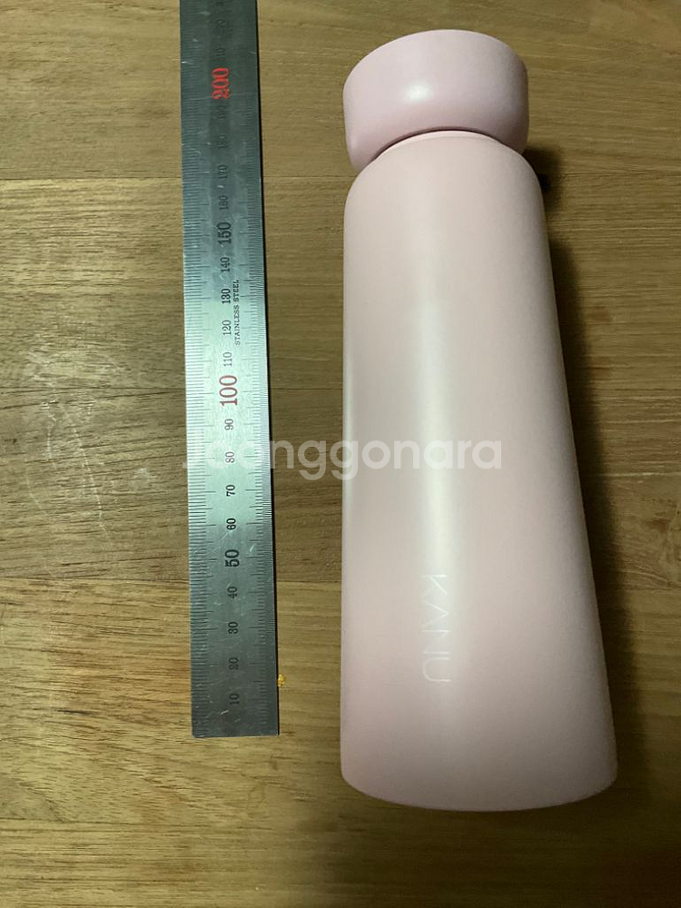 새제품 스텐레스 320ml 카누 핑크 텀블러--1