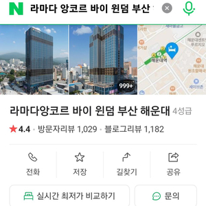 라마다 앙코르 바이 윈덤 부산 해운대 숙박권