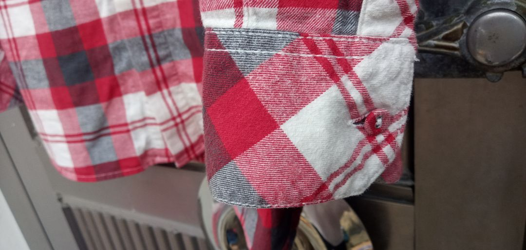 디젤 모직 체크셔츠 105호 상태양호--3