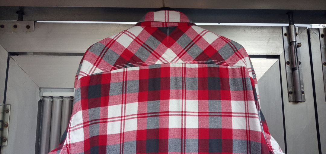 디젤 모직 체크셔츠 105호 상태양호--5