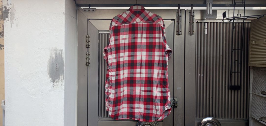 디젤 모직 체크셔츠 105호 상태양호--4