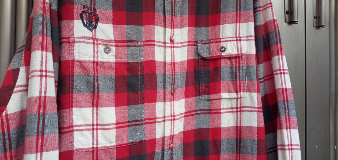 디젤 모직 체크셔츠 105호 상태양호--2