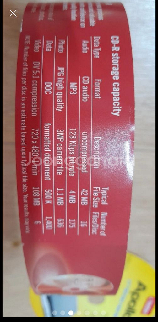 공시디 몽땅가. 700MB 51MB, DVD 4.7GB--2