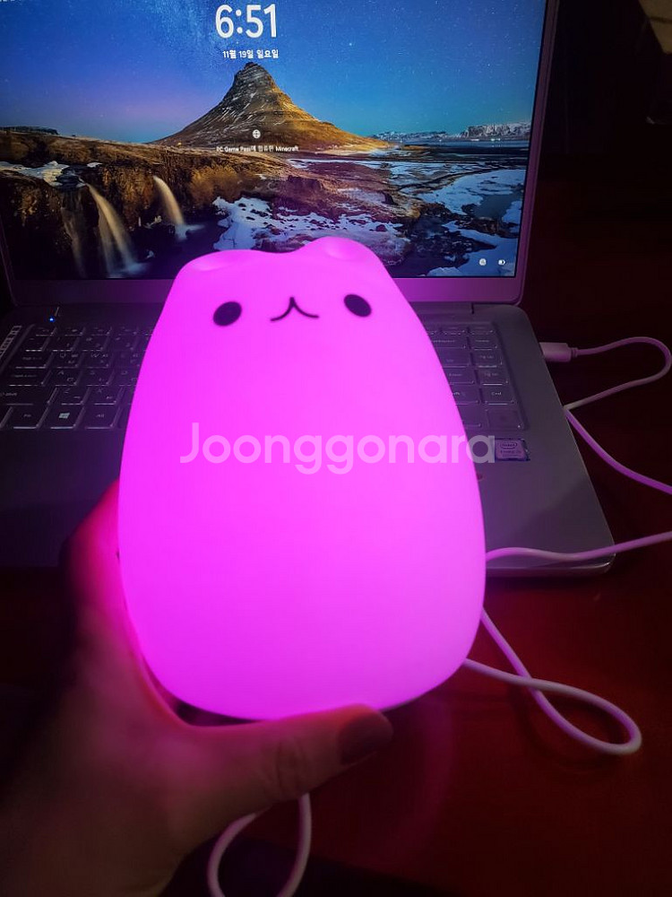 실리콘 야간 조명 USB 충전식--2