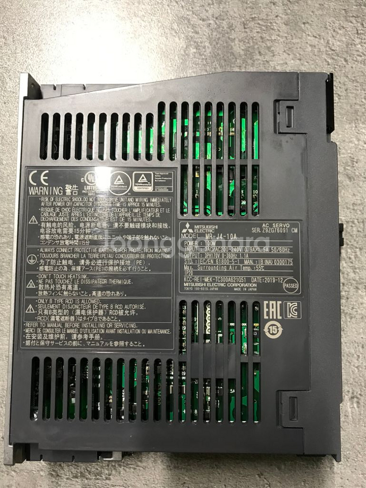 미스비시 서보앰프 MR-J4-10A 서보모터 HG-KR--2