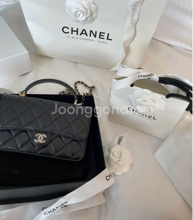 23FW 샤넬 CHANEL 탑핸들 폰홀더 플랩백--5