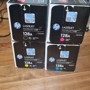 HP 정품토너 CE323A. 4색1세트.