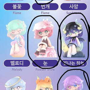 팝마트 아주라 네이처 판타지 번개 눈 빛나는하늘 보석