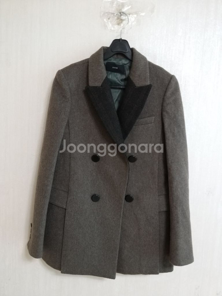여성 시스템 이태리 울.캐시미어 더블자켓(90)--8