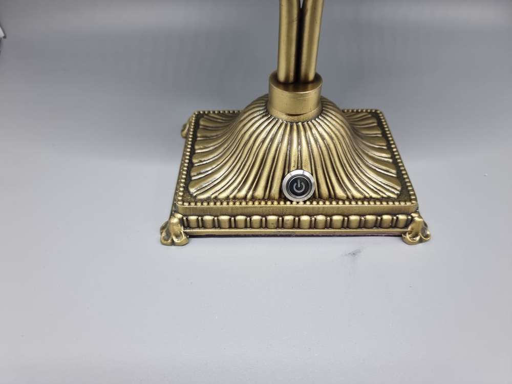 LED 고급주석 탁상스탠드 거울 대형 앤틱컬러--6