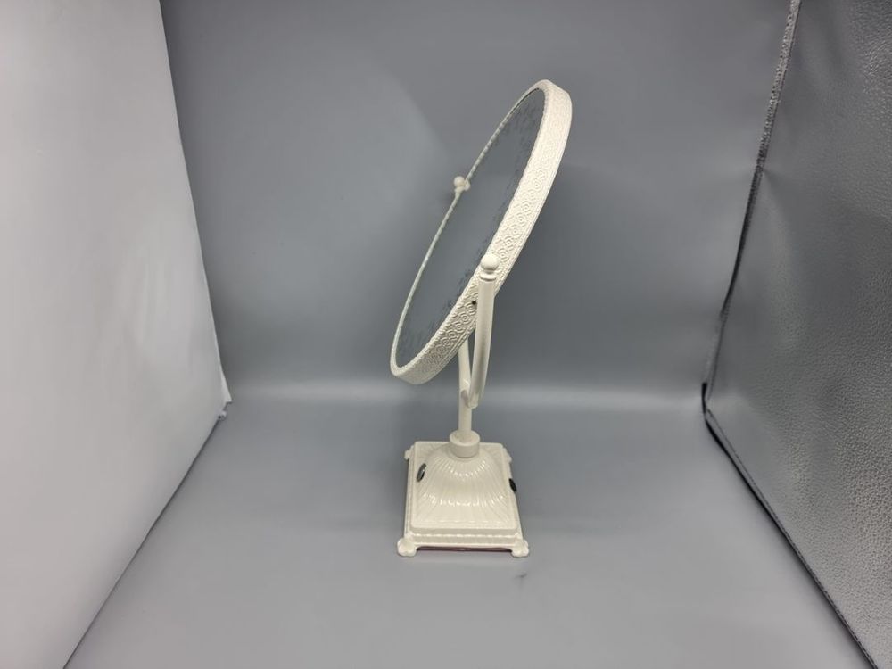 LED 고급주석 탁상스탠드 거울 대형 아이보리--4