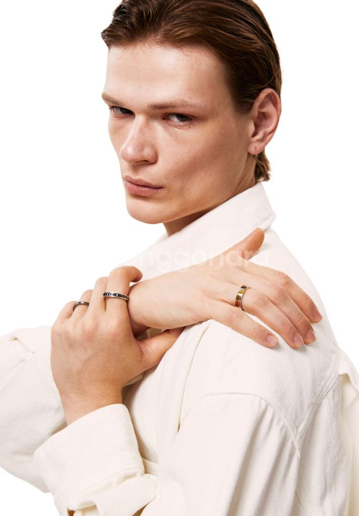 우영미 반지 트레저 쿠션 밴드 링--8