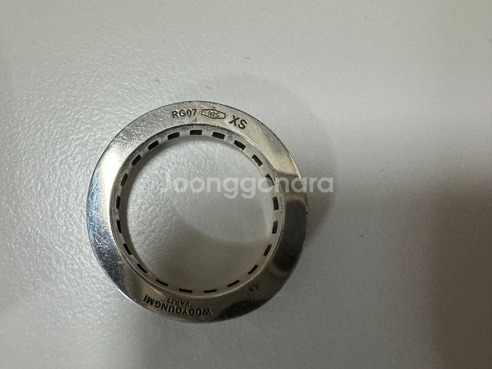 우영미 반지 트레저 쿠션 밴드 링--9