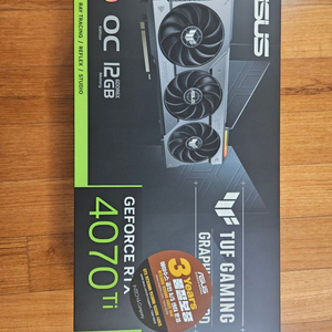 ASUS TUF 지포스 RTX 4070 Ti 미개봉