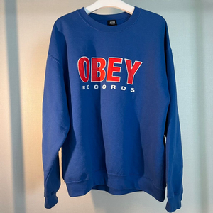 OBEY 맨투맨 _ records / 블루 색상