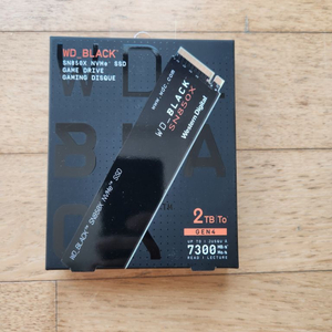 WD BLACK SN850X 2TB nvme 팝니다.