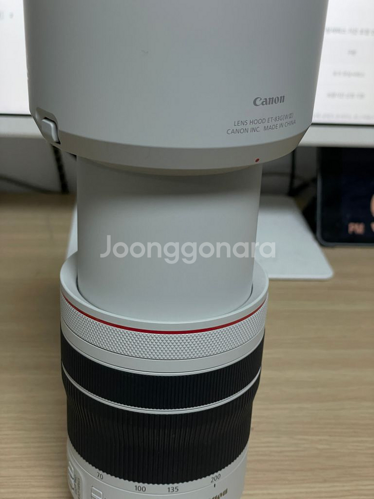 캐논 RF 70-200 F4 L 정품 후드 포함 단품--6