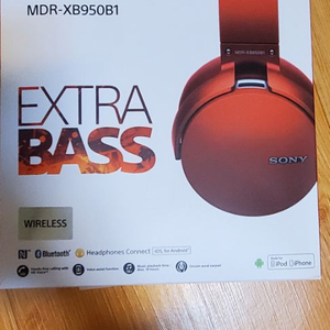 Sony 무선헤드폰 MDR-XB950B1 (레드)