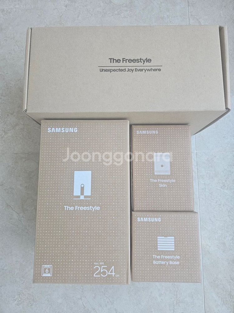 삼성 더프리스타일 빔 프로젝터 풀세트 판매합니다.--0