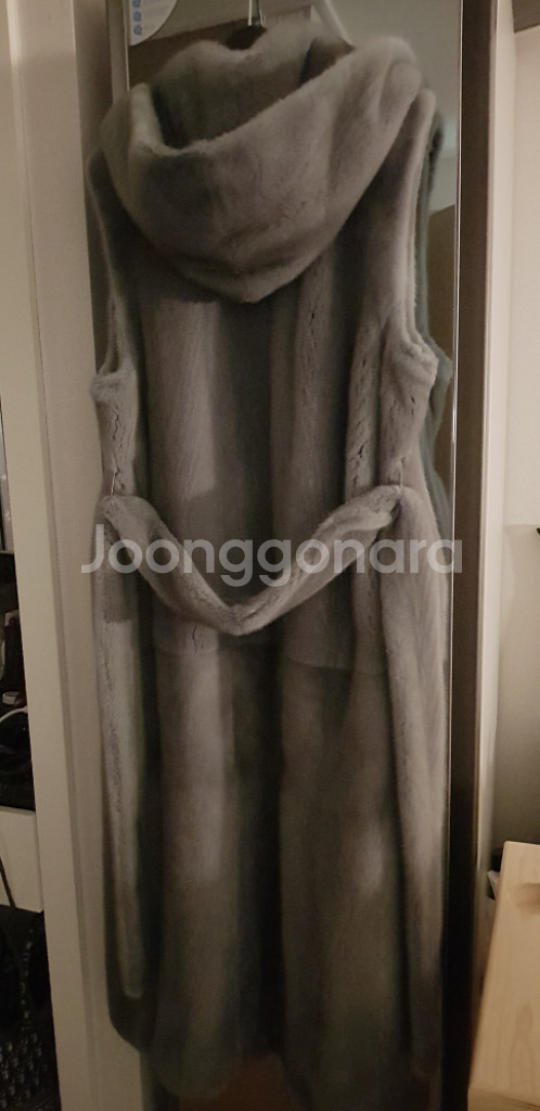 밍크후드베스트--1