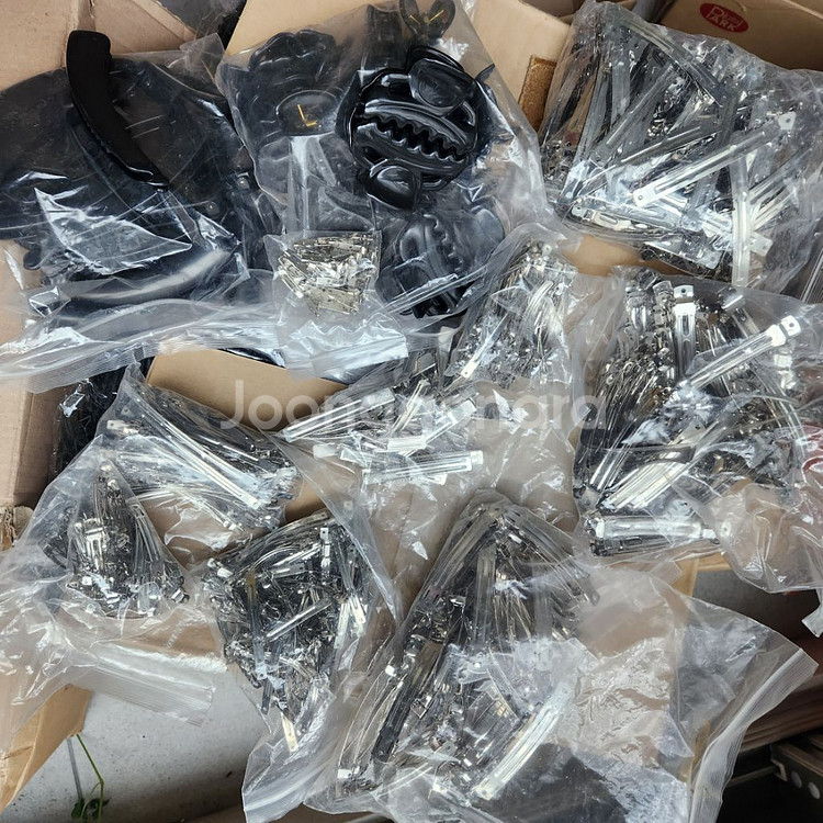 리본 머리띠 자동핀 액자틀 곰돌이 공예 부자재 일괄--6