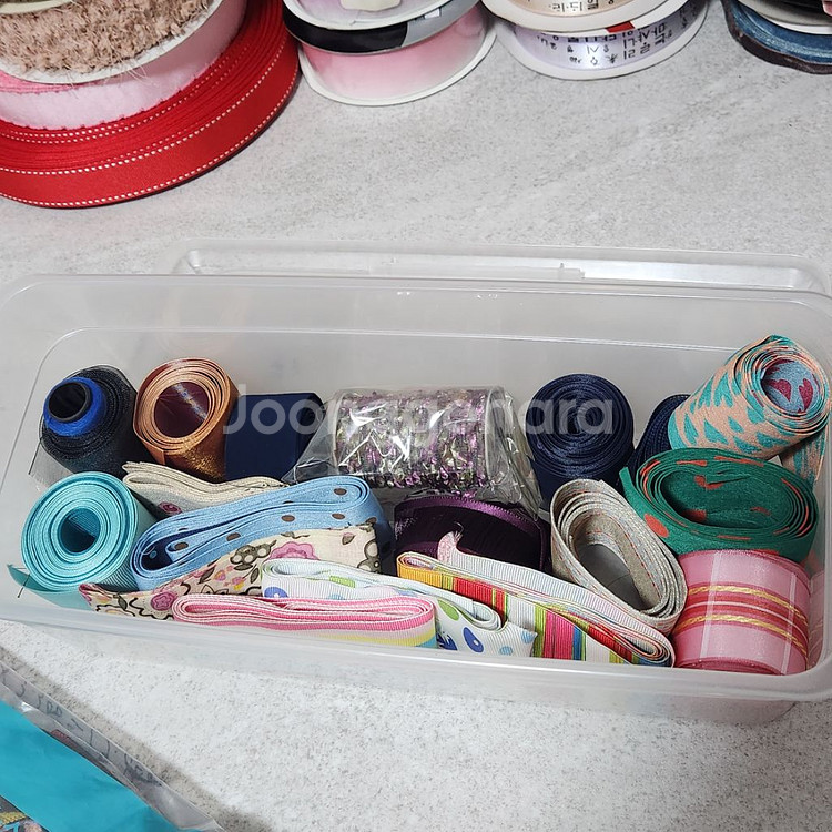 리본 머리띠 자동핀 액자틀 곰돌이 공예 부자재 일괄--3