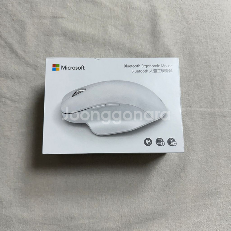 Microsoft 블루투스 마우스 화이트--3