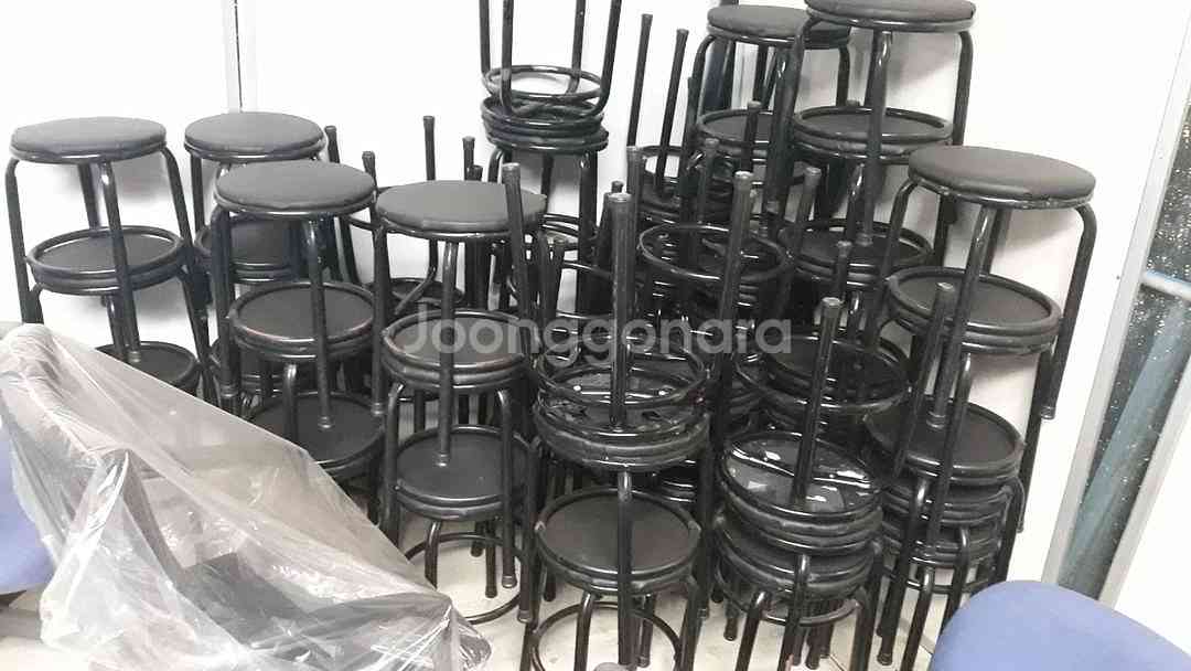 포장마차의자 둥근방석의자 보조의자팝니다--3