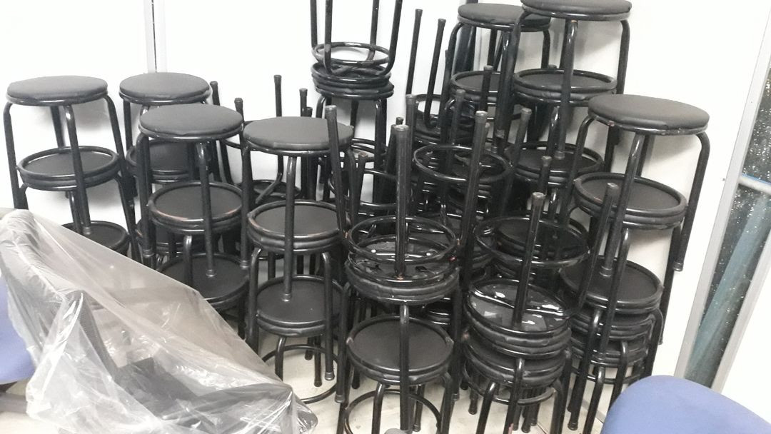 포장마차의자 둥근방석의자 보조의자팝니다 이미지