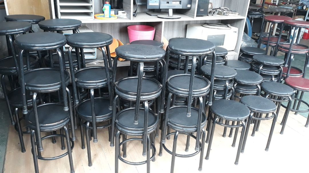 포장마차의자 둥근방석의자 보조의자팝니다 이미지