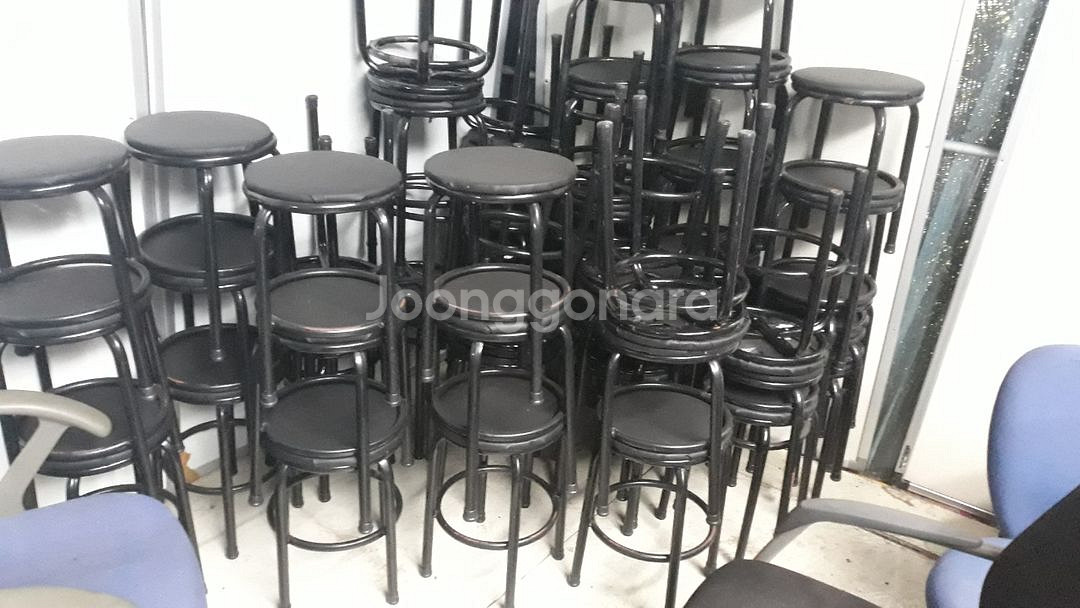 포장마차의자 둥근방석의자 보조의자팝니다--4