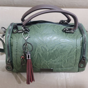 초록색 핸드백